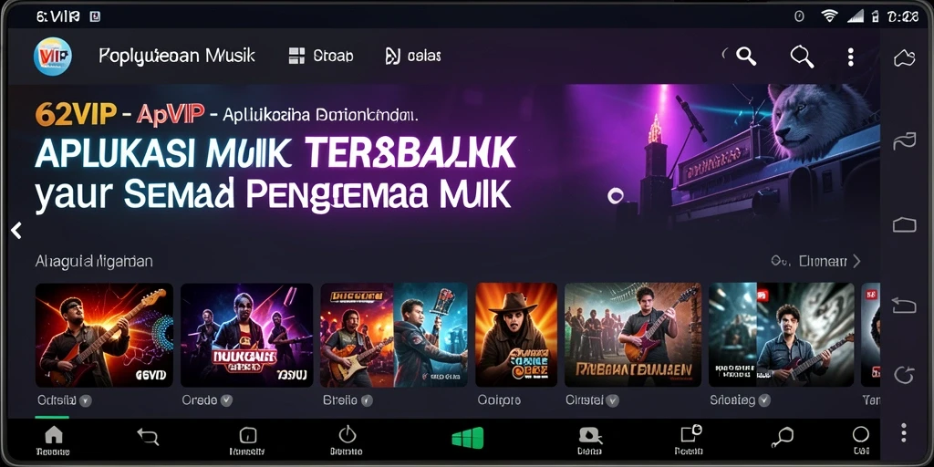 Tangkapan layar gameplay 62VIP menampilkan momen seru bermain musik.