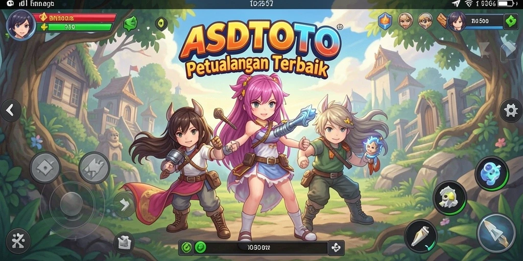 Tampilan gameplay ASDTOTO yang penuh warna dan dinamis.