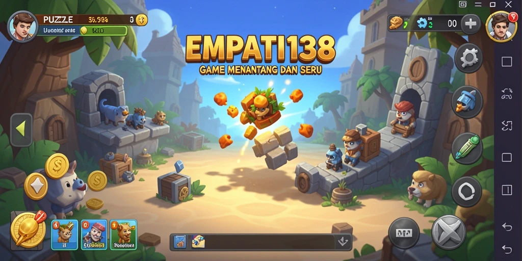 Tampilan gameplay EMPATI138 dengan tantangan puzzle yang menarik.