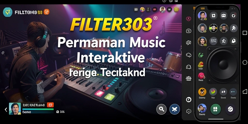 Tampilan gameplay FILTER303 dengan pengalaman musik yang seru dan interaktif.