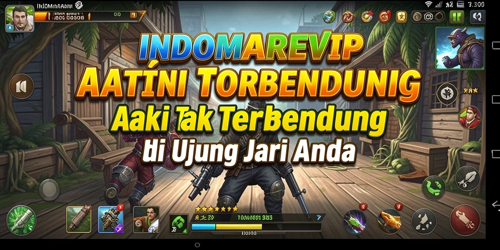 Screenshot INDOMAREVIP menampilkan aksi seru dan gameplay yang menegangkan.