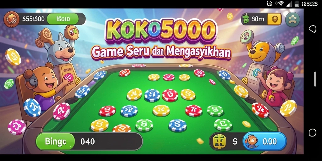Tampilan gameplay Bingo yang menarik di KOKO5000.