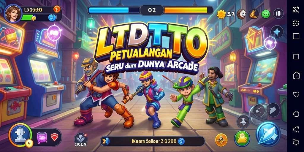 Tampilan gameplay LTDTOTO dengan aksi seru di level yang menantang.