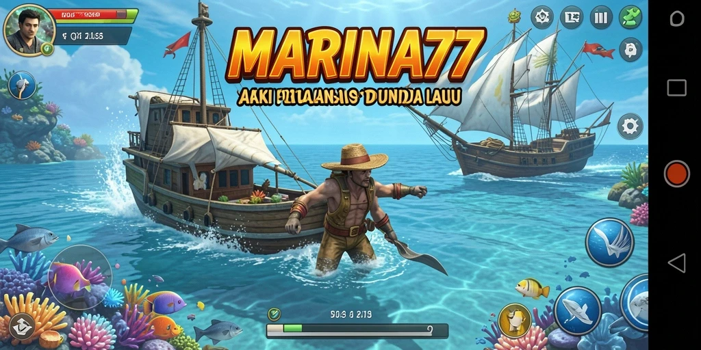 Gameplay mendebarkan dalam aksi untuk menjelajahi lautan.