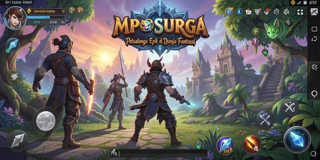Tampilan gameplay RPG yang menakjubkan di MPOSURGA.