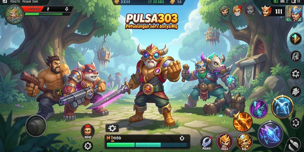 Tampilan gameplay PULSA303 yang epik dalam dunia RPG.