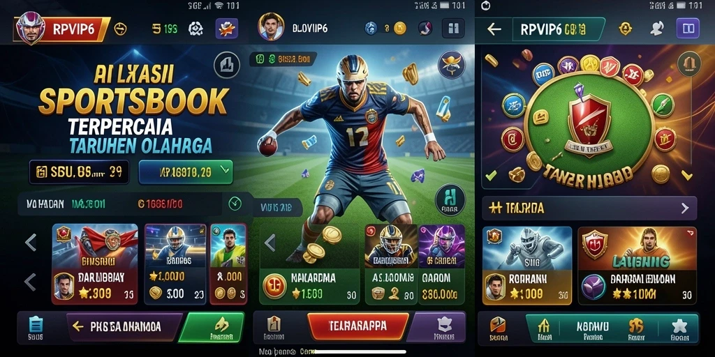 Tampilan gameplay menarik di aplikasi Sportsbook RPVIP6.
