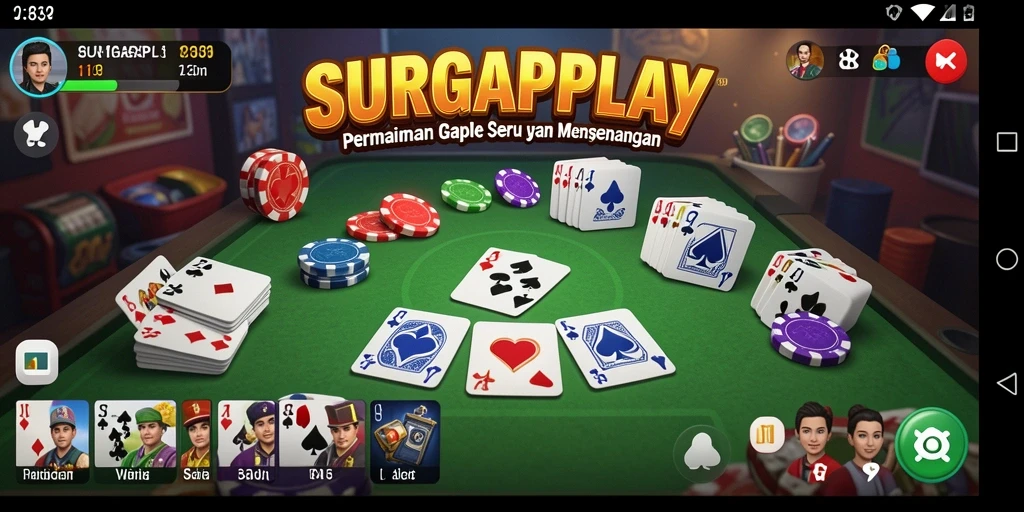 Tampilan gameplay seru di SURGAPLAY dengan pemain yang bersemangat.
