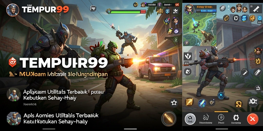 Tampilan utama TEMPUR99 dengan fitur utilitas yang lengkap dan user-friendly.